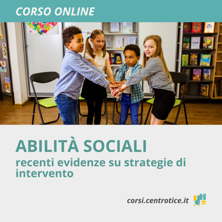Abilità sociali: recenti evidenze su strategie di intervento